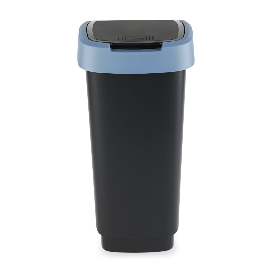 Rotho Twist Abfallbehälter 25l Horizontblau