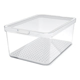 Rotho Cauma Kühlschrank Organizer 4,65l weiß transparent