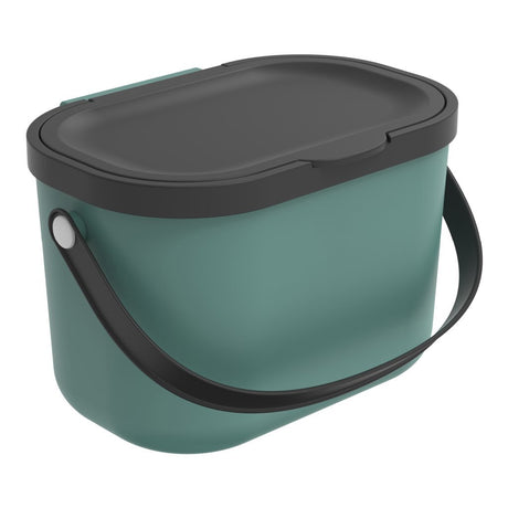 Rotho Albula Mülltrenner - Biotonne - 3,2l - Recyclingmaterial - Grün