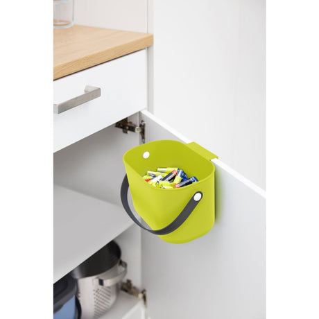 Rotho Albula Mülltrenner - Biotonne - 3,2l - Recyclingmaterial - Limettengrün