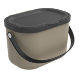 Rotho Albula Bioabfallbehälter 3,2l Cappuccino