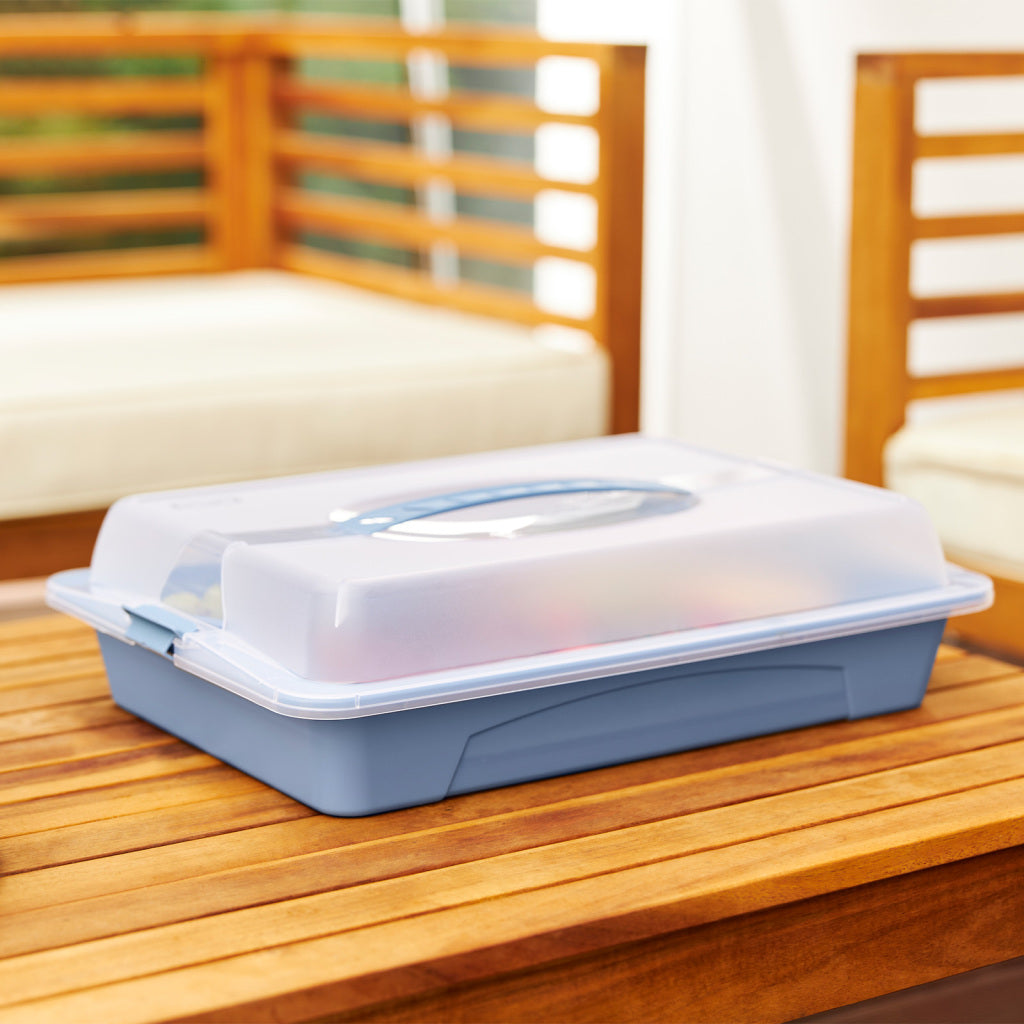 Rotho Fresh Party Butler Serviertablett Cool Horizon Blue