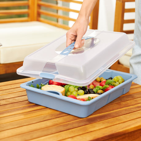 Rotho Fresh Party Butler Serviertablett Cool Horizon Blue