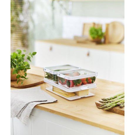 Rotho Cauma Set Kühlschrank Organizer 2,6l + 2x1,2l transparent