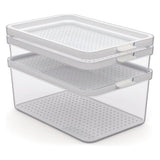 Rotho Cauma Set Kühlschrank Organizer 1,3l + 2,6l + 4,65l transparent