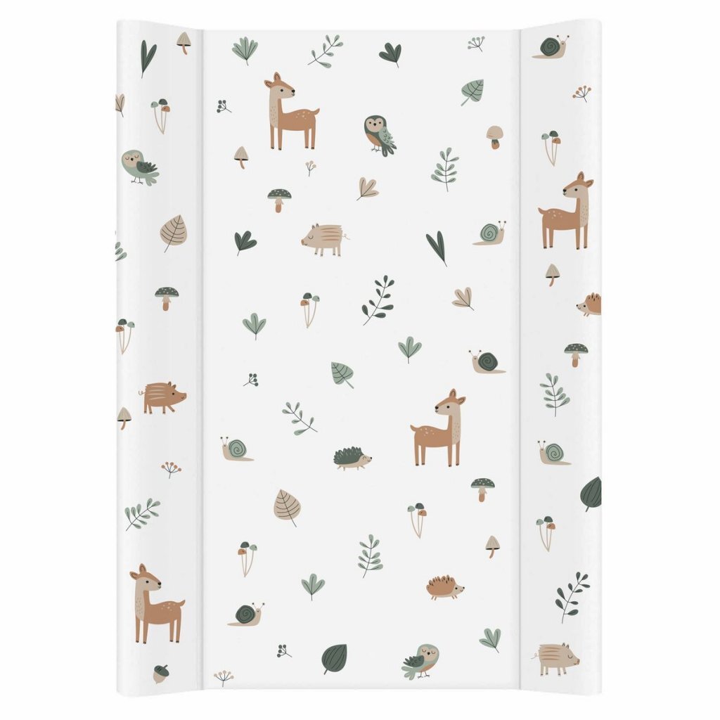 Rotho Wickelauflage Waldtiere 50x70 cm weiß