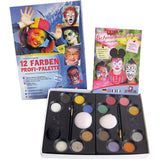 Eulenspiegel Make-up-Set mit Schritt-für-Schritt-Anleitung, verschiedene Farben, 1 Set