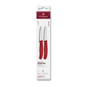 Victorinox Schälmesser 2 Stk. glatt 8cm rot
