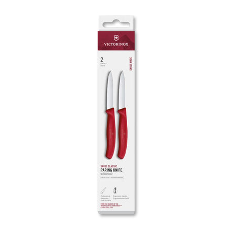 Victorinox Schälmesser 2 Stk. glatt 8cm rot