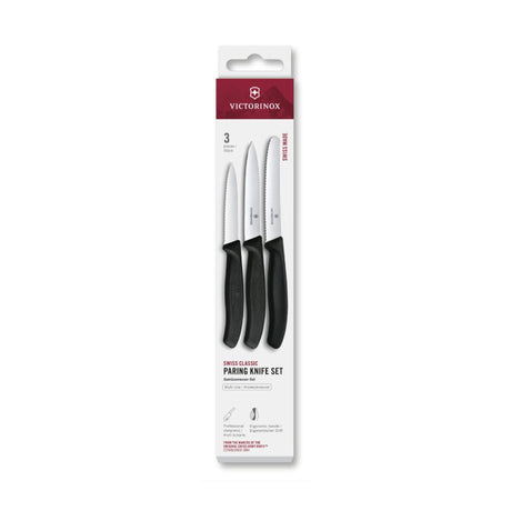 Victorinox Gemüsemesserset 3-teilig schwarz