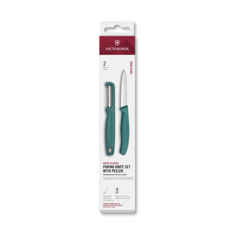 Victorinox Schälmesser + Sparschäler grün