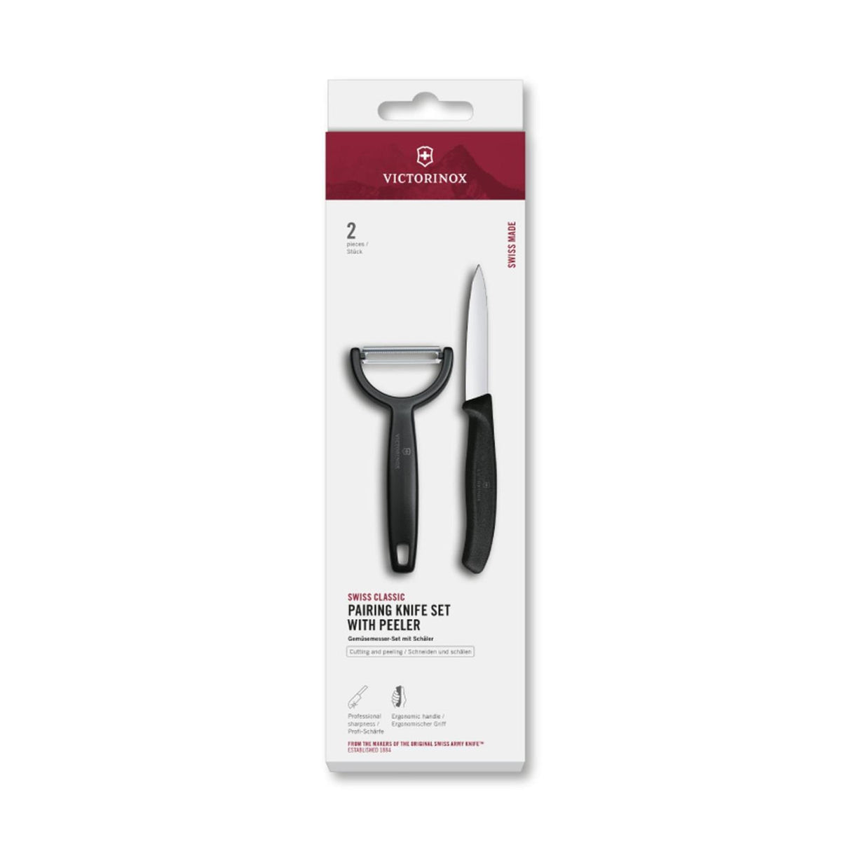 Victorinox Schälmesser + Y-Schäler schwarz