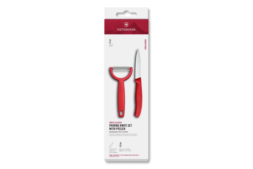 Victorinox classic set schilmes y-dunschiller 2-dlg - rood