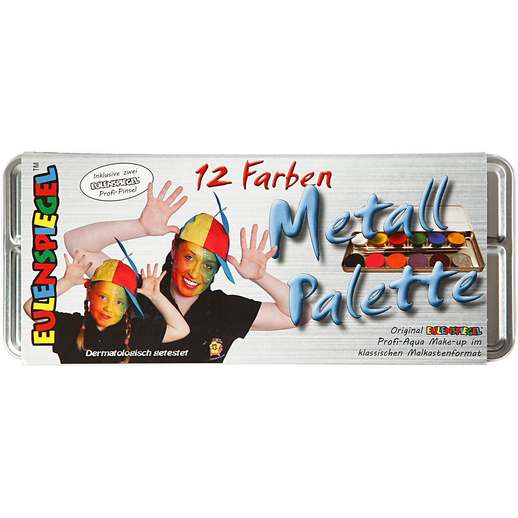 Eulenspiegel Gesichtsfarbe, verschiedene Farben, 12 Farben 1 Set