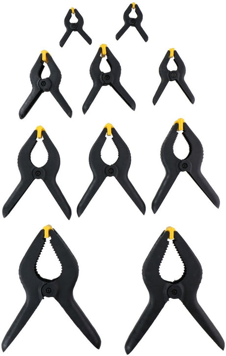 Kinzo-Klebeklemmen – Set mit 10 Stück – 5 Größen