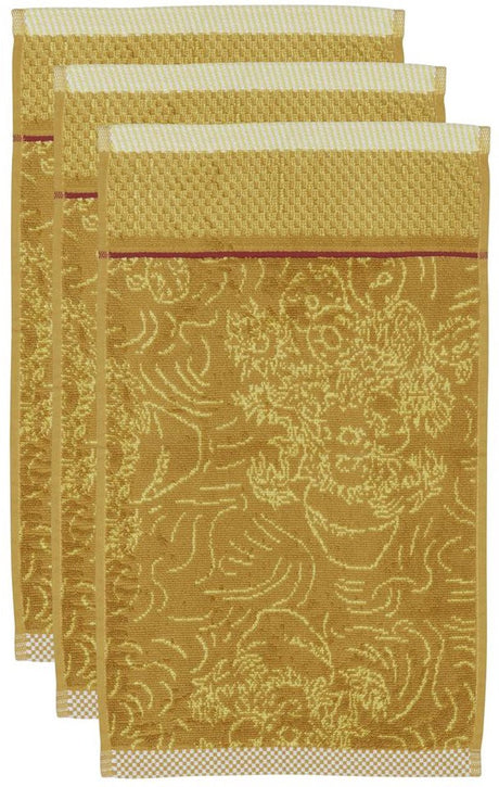 Beddinghouse x van gogh museum tournesol gastendoek - set van 3 - 30x50 cm - geel
