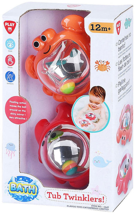 Playgo Badespielzeug Wanne Twinklers - Krabbe und Oktopus - 2 Stk.