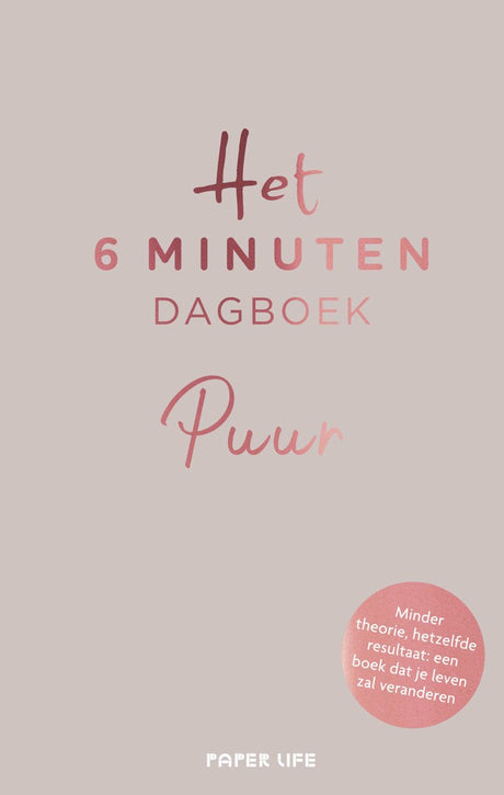 Spectrum het 6 minuten dagboek - puur - beige