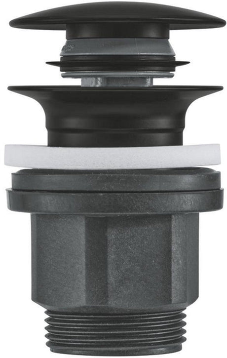 Grohe Ablaufgarnitur – ø63 mm – aufschiebbar – mattschwarz