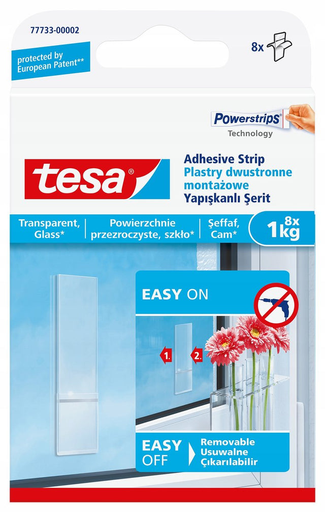 Tesa montagepleisters transparant 1kg - sterke zelfklevende bevestiging