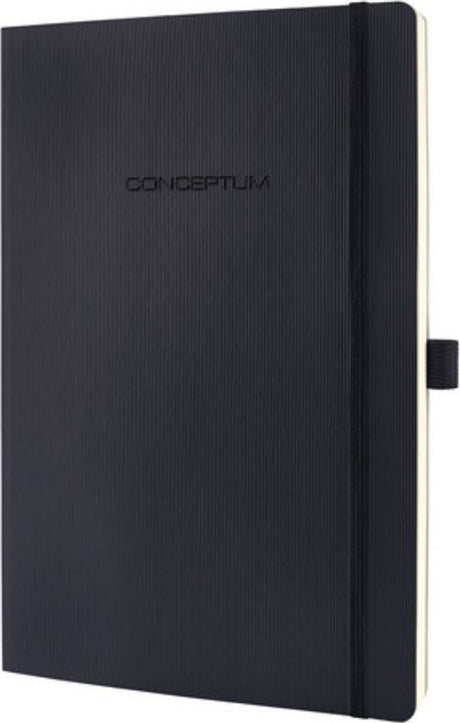 Sigel Notizbuch Conceptum Pure A5 Softcover schwarz 194 Seiten 80 Gramm Diamant