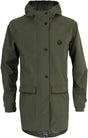 Agu go parka kids regenjas essential - groen - 164 - meisjes jongens - waterdicht ademend