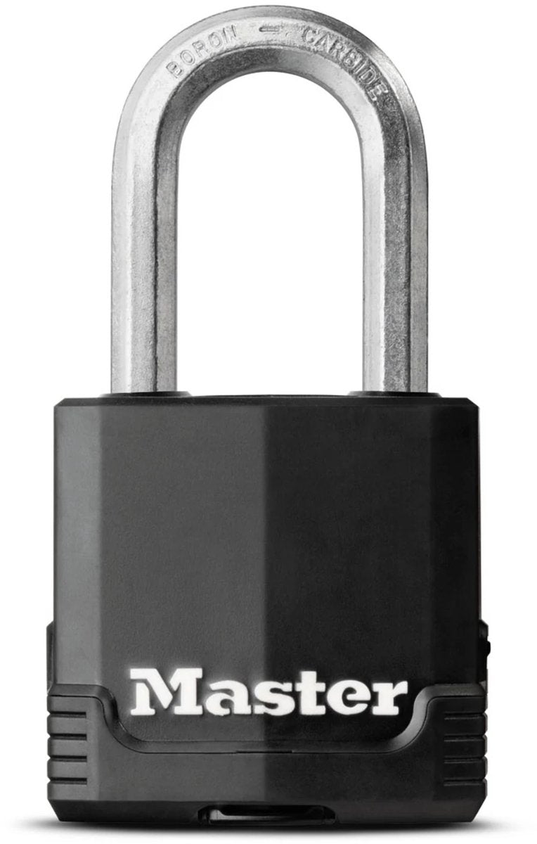 Masterlock Excel Vorhängeschloss schwarz 49 mm – Bügellänge 38 mm