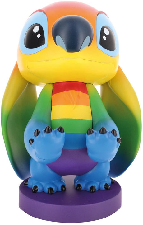 Cableguys stitch rainbow - figurine standaard voor telefoon | controller | oplaadcase (cable guys original)