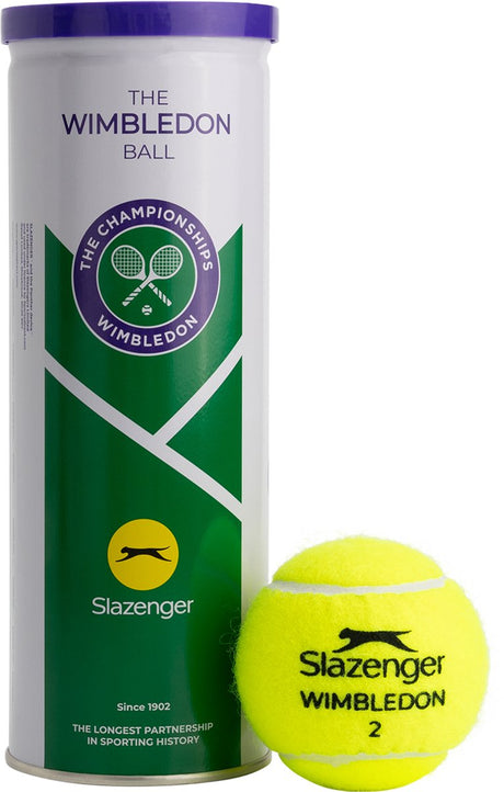 Slazenger S TB Wimbledon 3tin Unisex-Tennisbälle – Gelb