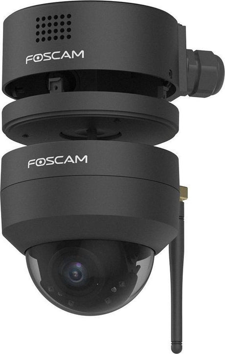 Foscam fabd4 Anschlussdose – wasserdichte Anschlussdose für D4Z PTZ-Außenkamera – Kabelbox – Kabelschutz – IP66 – Kameramontagezubehör – integrierter Lautsprecher – Schwarz