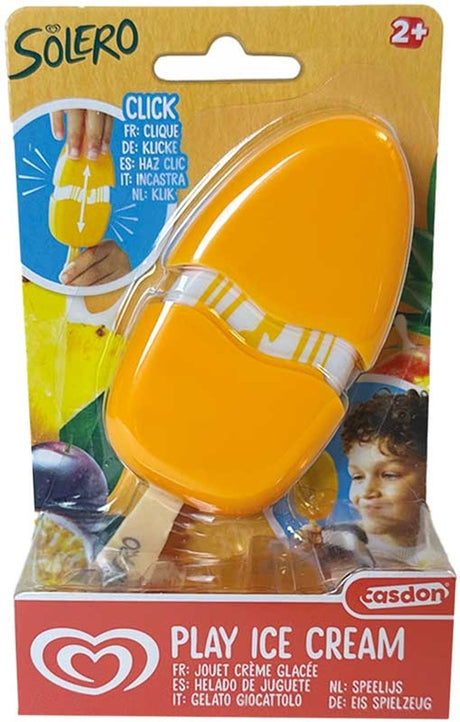 Casdon ola exotischer Solero spielt Eis.