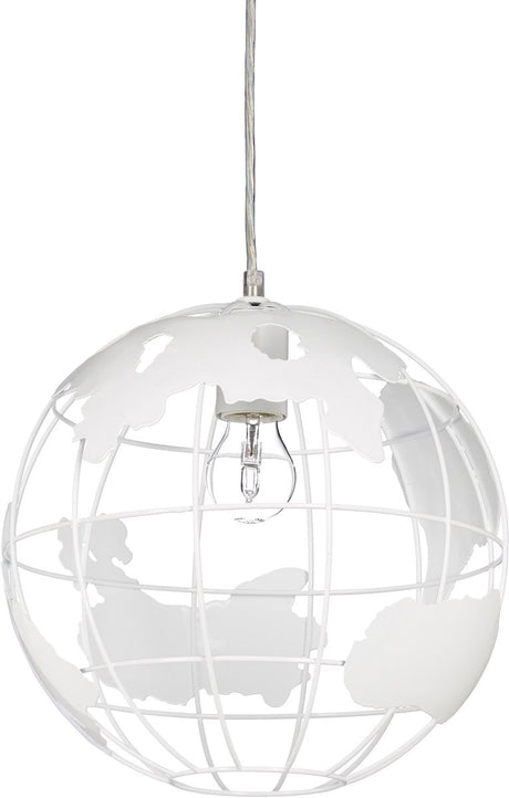 Relaxdays hanglamp - ø 30 cm - e27 - wit