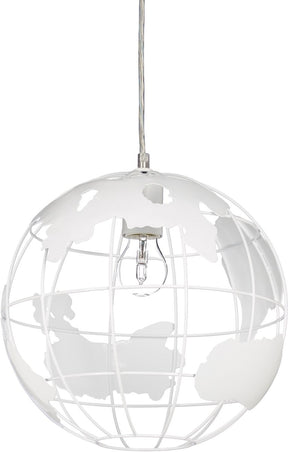 Relaxdays hanglamp - ø 30 cm - e27 - wit