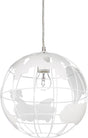 Relaxdays hanglamp - ø 30 cm - e27 - wit