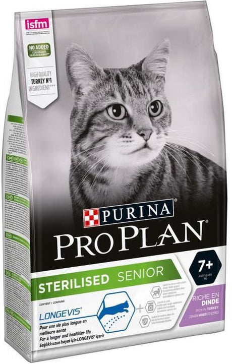 Pro Plan - Katzenfutter Senior sterilisiert 7+ - reich an Truthahn - 3 kg