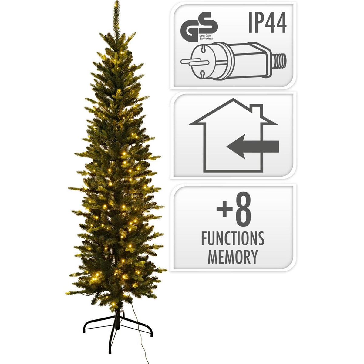 Home styling kerstboom pencil 180cm led