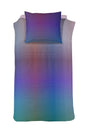 Damai dekbedovertrek rainbow - satijn - 140x200 220 cm - violet + 1 kussensloop 60x70