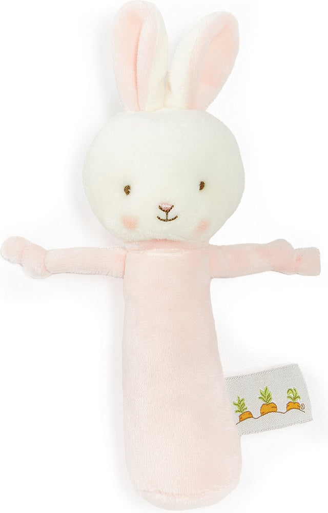 Bunnies by the Bay Rasselhase – Kuscheltier – gestickte Details – 15 cm – rosa