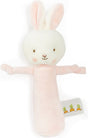 Bunnies by the Bay Rasselhase – Kuscheltier – gestickte Details – 15 cm – rosa