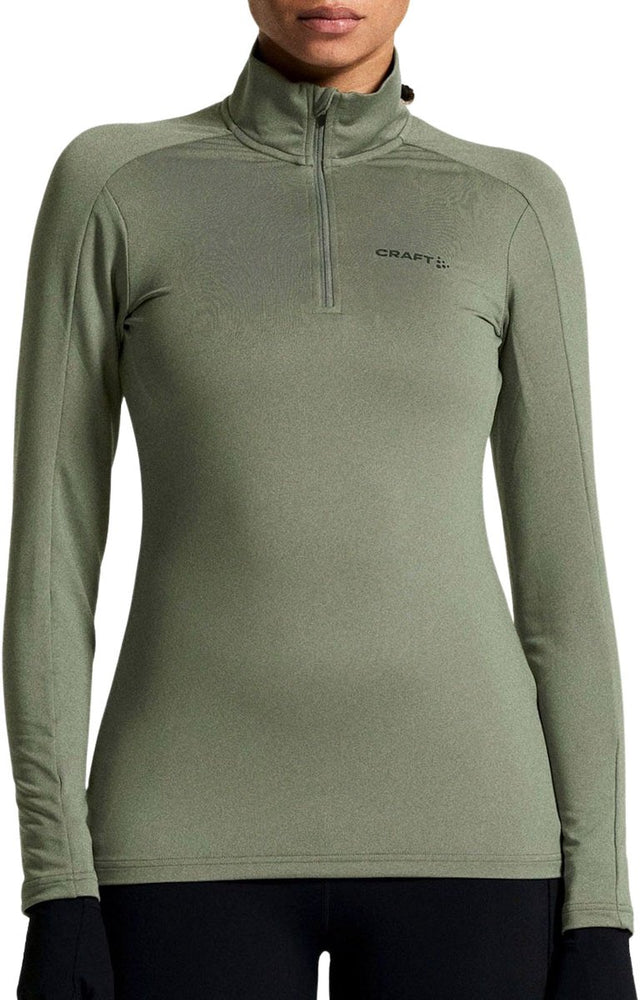 Craft gain midlayer longsleeve dames - leaf | maat: l
