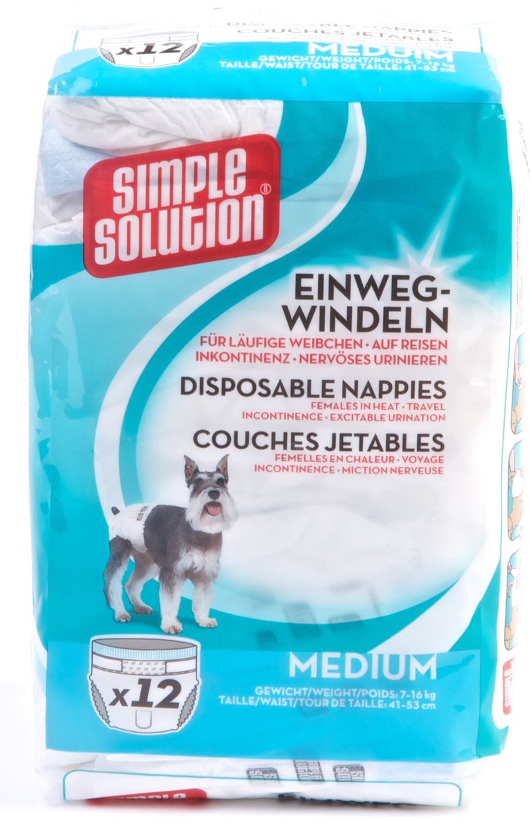 Einfache Lösung Einweghundwindel