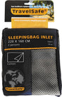 Travelsafe cotton inlet - deken - 2pers. - beige brown