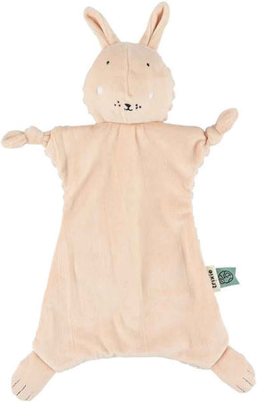 Trixie Mrs. Rabbit Schmusetuch – Cord – mit Schnullerschlaufe – ideal als Geburtsgeschenk