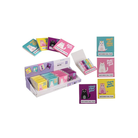 Ootb Nagelfeilen-Set à 6 Stück in Geschenkbox 5,5x5,8cm