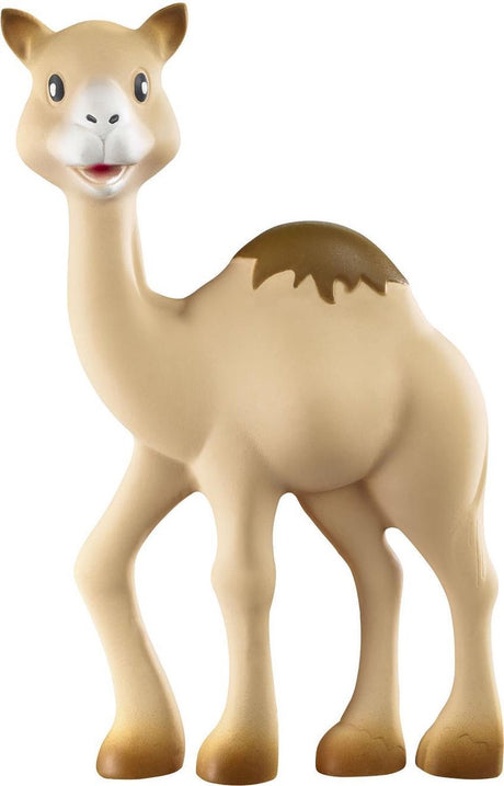 Sophie die Giraffe al thir das Dromedar – Beißspielzeug – Beißspielzeug – Babyspielzeug – Mutterschaftsgeschenk – Geschenk zur Babyparty – 100 % Naturkautschuk – ab 0 Monaten – 18 cm – Sandbraun