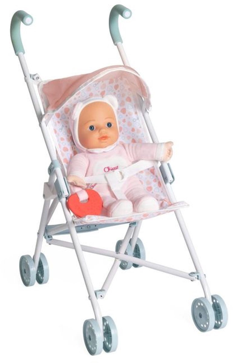 Chicco Puppenwagen My First Doll – Spielzeugbuggy für Puppen und Kuscheltiere – Metallgestell – faltbar – (3+ Jahre)