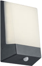 Trio Kasai - Wandleuchte - Anthrazit - inkl. 1x SMD 9W - Außenbeleuchtung - IP65 - Bewegungssensor - Dämmerungsschalter