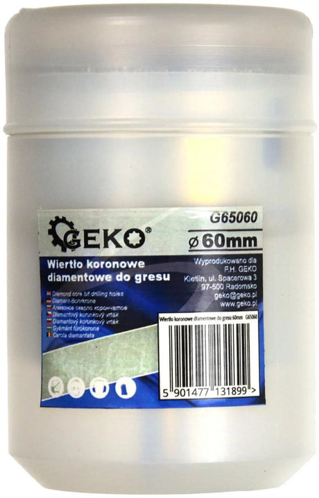 Geko diamantboor voor tegels - 60mm - geschikt voor nat boren - voor harde materialen