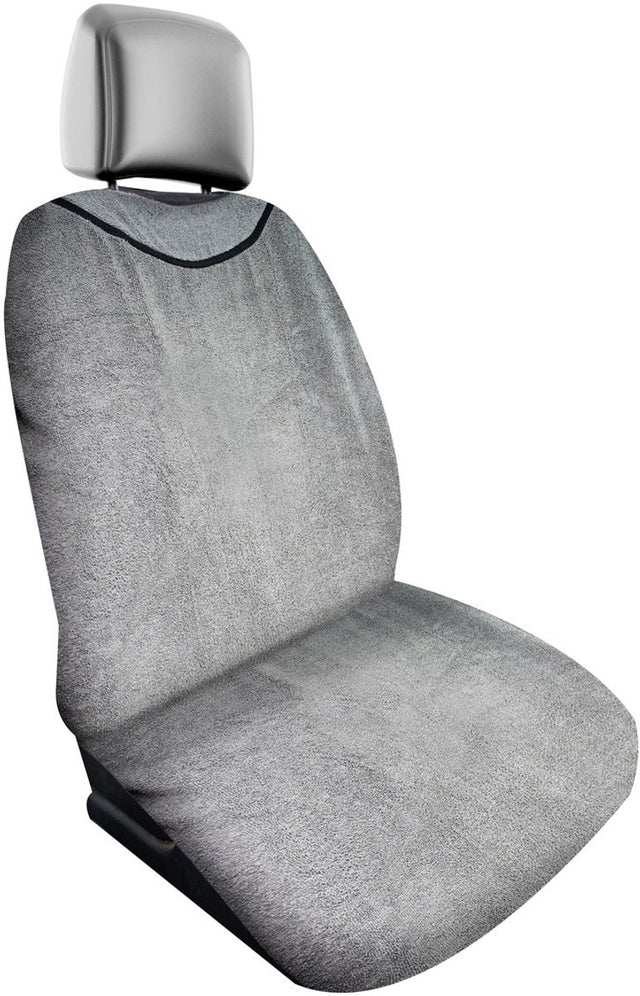 Dunlop Frottee-Autositzbezug 130 x 70 cm – universelle Passform – maschinenwaschbar – Grau