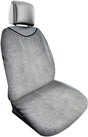 Dunlop Frottee-Autositzbezug 130 x 70 cm – universelle Passform – maschinenwaschbar – Grau